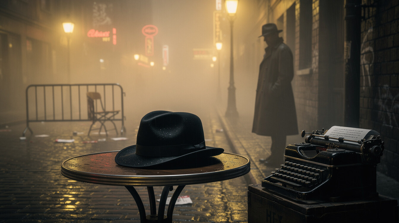 vintage detective hat