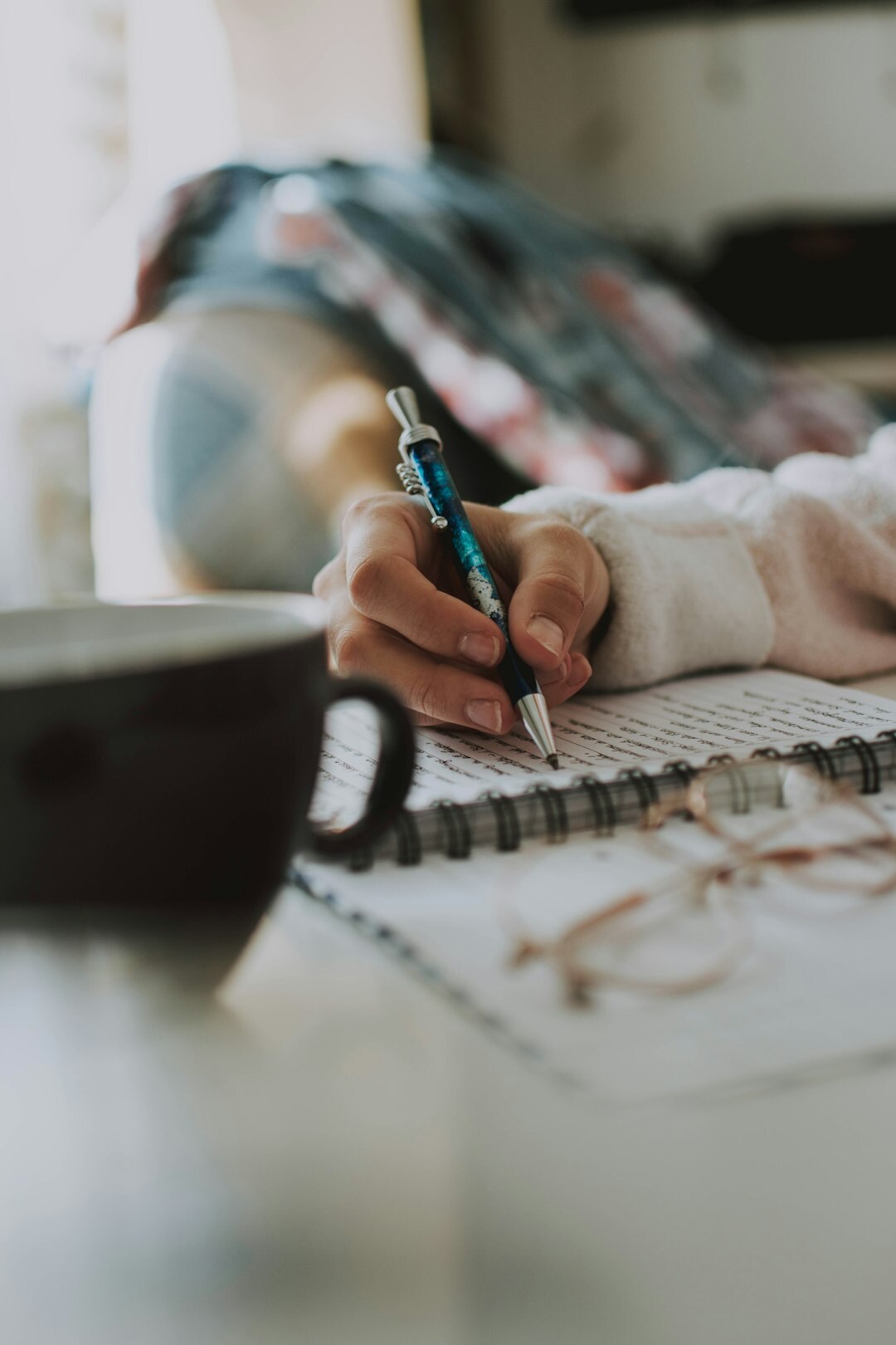 writer at desk