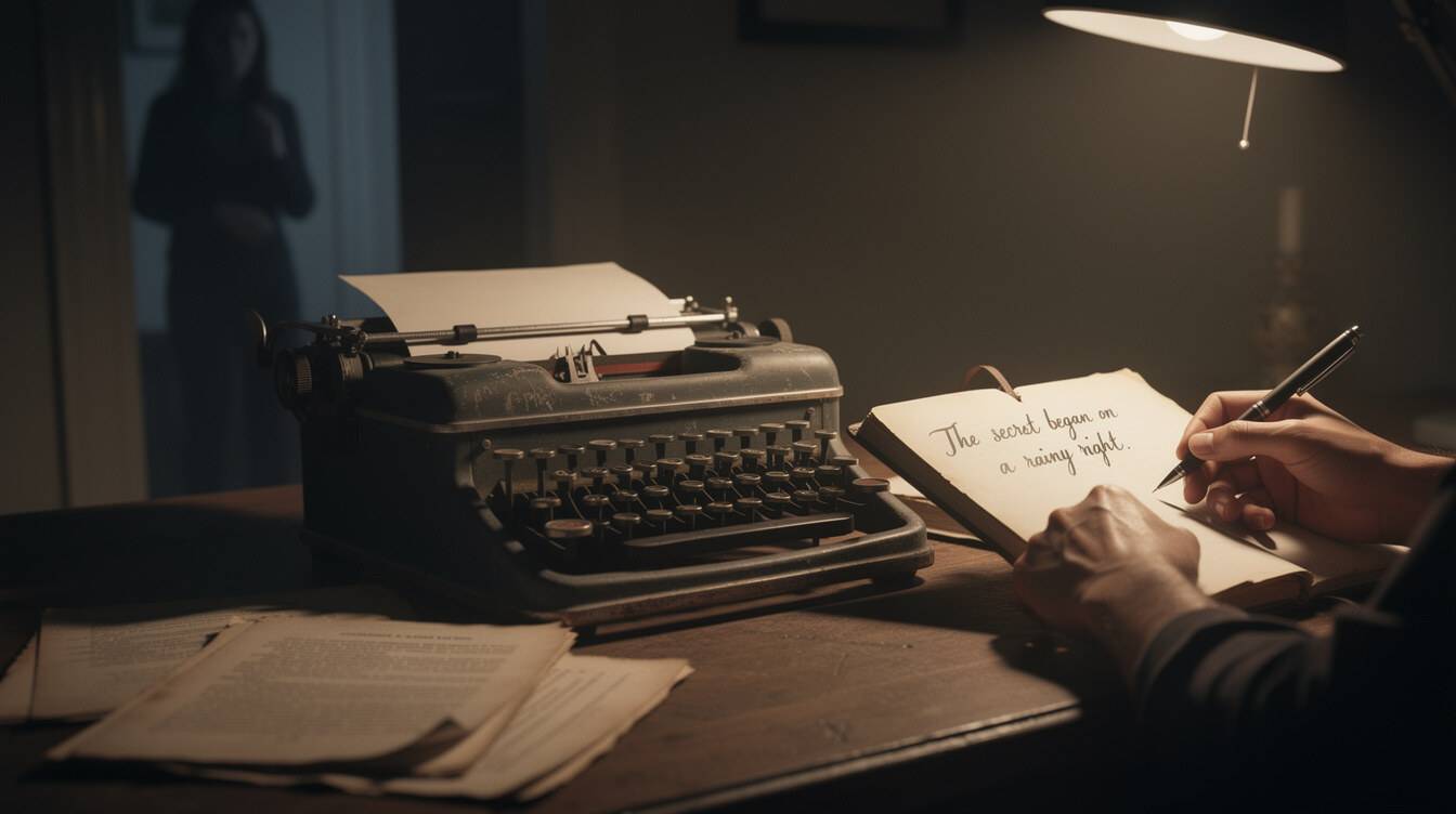 old typewriter on desk